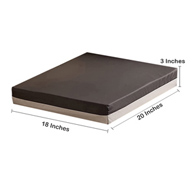 McKesson 170-74014-McKesson Molded Foam Seat Cushion, 20 x 18 x 3 in, Wheelchair Accessories