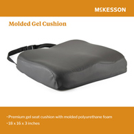 McKesson 170-77002 Premium Molded Foam Seat Cushion, 18 x 16 x 3 in, Wheelchair Accessories (CS/4)