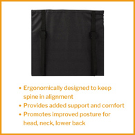 McKesson 170-79001-McKesson Back Support Cushion, 16 X 17 Inch, Wheelchair Accessories (CS)