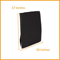 McKesson 170-79001-McKesson Back Support Cushion, 16 X 17 Inch, Wheelchair Accessories (CS)