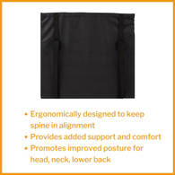 McKesson 170-79001-McKesson Back Support Cushion, 16 X 17 Inch, Wheelchair Accessories