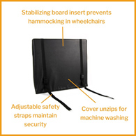 McKesson 170-79001-McKesson Back Support Cushion, 16 X 17 Inch, Wheelchair Accessories