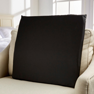 McKesson 170-79002-McKesson Back Support Cushion, 18W X 17D Inch, Black, Wheelchair Accessories