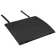 McKesson 170-79002-McKesson Back Support Cushion, 18W X 17D Inch, Black, Wheelchair Accessories