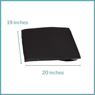 McKesson 170-79003-McKesson Foam Back Support Cushion, 20 x 19 in., Wheelchair Accessories (CS)