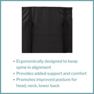 McKesson 170-79003-McKesson Foam Back Support Cushion, 20 x 19 in., Wheelchair Accessories