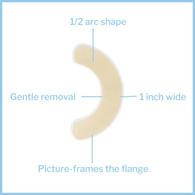 McKesson 176-5725 Skin Barrier-1/2 Arc Strip (TR/20)