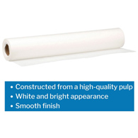 McKesson 18-812-McKesson Smooth Table Paper, 18 Inch x 75 Yard, White, Table Paper (CS)