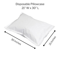 McKesson 18-917-McKesson White Tissue/Poly Pillowcase, 21 x 30 Inch, Bedding & Bed Warmers (CS)