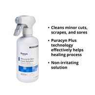 McKesson Puracyn Plus McKesson 186-6004 Puracyn Plus Wound Irrigation Solution, 16.9 oz Spray Bottle (CS/6)