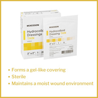 McKesson 1882 Hydrocolloid Dressing, 2 x 2 in (BX/20)