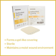 McKesson 1884 Hydrocolloid Dressing, 6 x 6 in (CS/200)