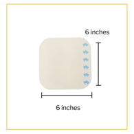 McKesson 1884 Hydrocolloid Dressing, 6 x 6 in (CS/200)