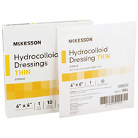 McKesson 1884 Hydrocolloid Dressing, 6 x 6 in (CS/200)