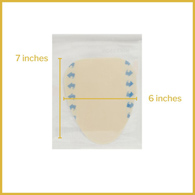 McKesson 1885-McKesson Hydrocolloid Dressing, 6 x 7 Inch Sacral, Hydrocolloids