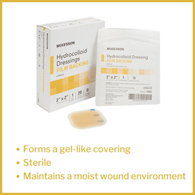 McKesson 1886 Hydrocolloid Dressing, 2 x 2 in (BX/20)