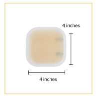 McKesson 1887 Hydrocolloid Dressing, 4 x 4 in (CS/200)