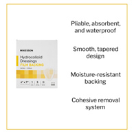 McKesson 1888 Hydrocolloid Dressing, 6 x 7 in Sacral (BX/5)