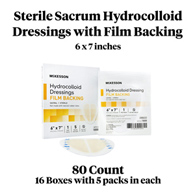 McKesson 1888 Hydrocolloid Dressing, 6 x 7 in Sacral (CS/80)