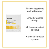 McKesson 1888 Hydrocolloid Dressing, 6 x 7 in Sacral (CS/80)