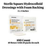 McKesson 1889-McKesson Hydrocolloid Dressing with Foam Backing, 4 x 4 Inch, Hydrocolloids (CS)