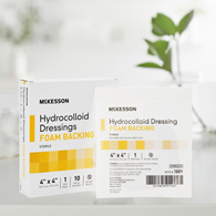 McKesson 1889-McKesson Hydrocolloid Dressing with Foam Backing, 4 x 4 Inch, Hydrocolloids (CS)