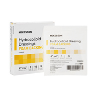 McKesson 1889-McKesson Hydrocolloid Dressing with Foam Backing, 4 x 4 Inch, Hydrocolloids (CS)