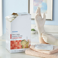 McKesson Perry McKesson 20-1055N Perry Performance Plus Surgical Glove, Size 5.5, Cream, Medical Gloves (BX/50)