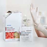 McKesson Perry McKesson 20-1055N Perry Performance Plus Surgical Glove, Size 5.5, Cream, Medical Gloves (CS/200)