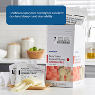 McKesson Perry McKesson 20-1070N Perry Performance Plus Surgical Glove, Size 7, Cream, Medical Gloves (CS/200)