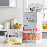 McKesson Perry McKesson 20-1070N Perry Performance Plus Surgical Glove, Size 7, Cream, Medical Gloves (CS/200)