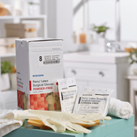 McKesson Perry Performance Plus McKesson 20-1080N Perry Performance Plus Surgical Glove, Size 8, Cream (BX/50)