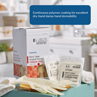 McKesson Perry McKesson 20-1085N Perry Performance Plus Surgical Glove, Size 8.5, Cream, Medical Gloves (CS/200)