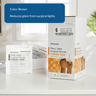 McKesson Perry McKesson 20-1360N Perry Latex Surgical Glove, Size 6, Brown, Medical Gloves (BX/50)