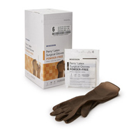 McKesson Perry McKesson 20-1360N Perry Latex Surgical Glove, Size 6, Brown, Medical Gloves (BX/50)
