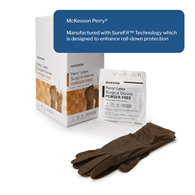 McKesson Perry McKesson 20-1375N Perry Latex Surgical Glove, Size 7.5, Brown, Medical Gloves (BX/50)