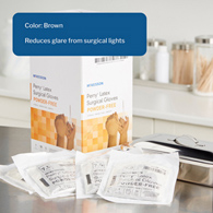 McKesson Perry McKesson 20-1375N Perry Latex Surgical Glove, Size 7.5, Brown, Medical Gloves (CS/200)