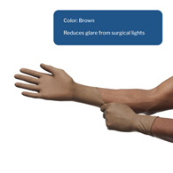 McKesson Perry McKesson 20-1380N Perry Latex Surgical Glove, Size 8, Brown, Medical Gloves (CS/200)