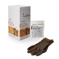 McKesson Perry McKesson 20-1380N Perry Latex Surgical Glove, Size 8, Brown, Medical Gloves (CS/200)