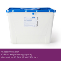 McKesson Prevent McKesson 2256 Prevent Pharmaceutical Waste Container, 8 gal, 13-1/2 x 17.3 x 13 in (CS/9)