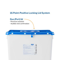 McKesson Prevent McKesson 2257 Prevent Pharmaceutical Waste Container, 18 gal, 24.6 x 17.3 x 13 in (CS/7)