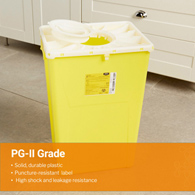 McKesson Prevent McKesson 2260 Prevent Chemotherapy Sharps Container, 18-gal, 24.6x 17.3 x 13 in (EA/1)