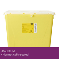 McKesson Prevent McKesson 2260 Prevent Chemotherapy Sharps Container, 18-gal, 24.6x 17.3 x 13 in (EA/1)