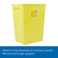 McKesson Prevent McKesson 2260 Prevent Chemotherapy Sharps Container, 18-gal, 24.6x 17.3 x 13 in (EA/1)