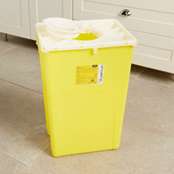McKesson Prevent McKesson 2260 Prevent Chemotherapy Sharps Container, 18-gal, 24.6x 17.3 x 13 in (EA/1)
