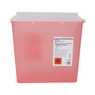 McKesson Prevent McKesson 2262 Prevent Red Sharps Container, 1-1/4 gal, 10-3/4 x 10-1/2 x 4-3/4 in (BX/10)