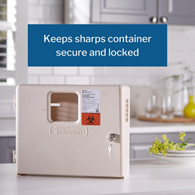 McKesson Prevent McKesson 2263 Prevent Sharps Collector Wall Cabinet, 12-1/4 x 4-3/4 x 10 in, Brackets & Cabinets (CS/2)