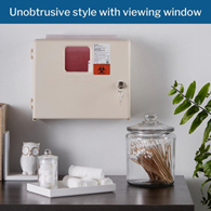 McKesson Prevent McKesson 2263 Prevent Sharps Collector Wall Cabinet, 12-1/4 x 4-3/4 x 10 in, Brackets & Cabinets (EA/1)