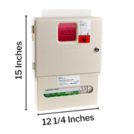 McKesson Prevent McKesson 2265 Prevent Sharps Wall Cabinet with Glove Box, 12-1/4 x 4-3/4 x 15 in, Glove Box (EA/1)