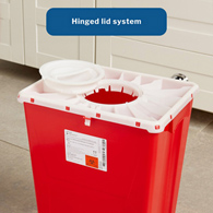 McKesson Prevent McKesson 2267 Prevent Sharps Container, 12 gal, 20.8 x 17.3 x 13 in, Receptacles (EA/1)